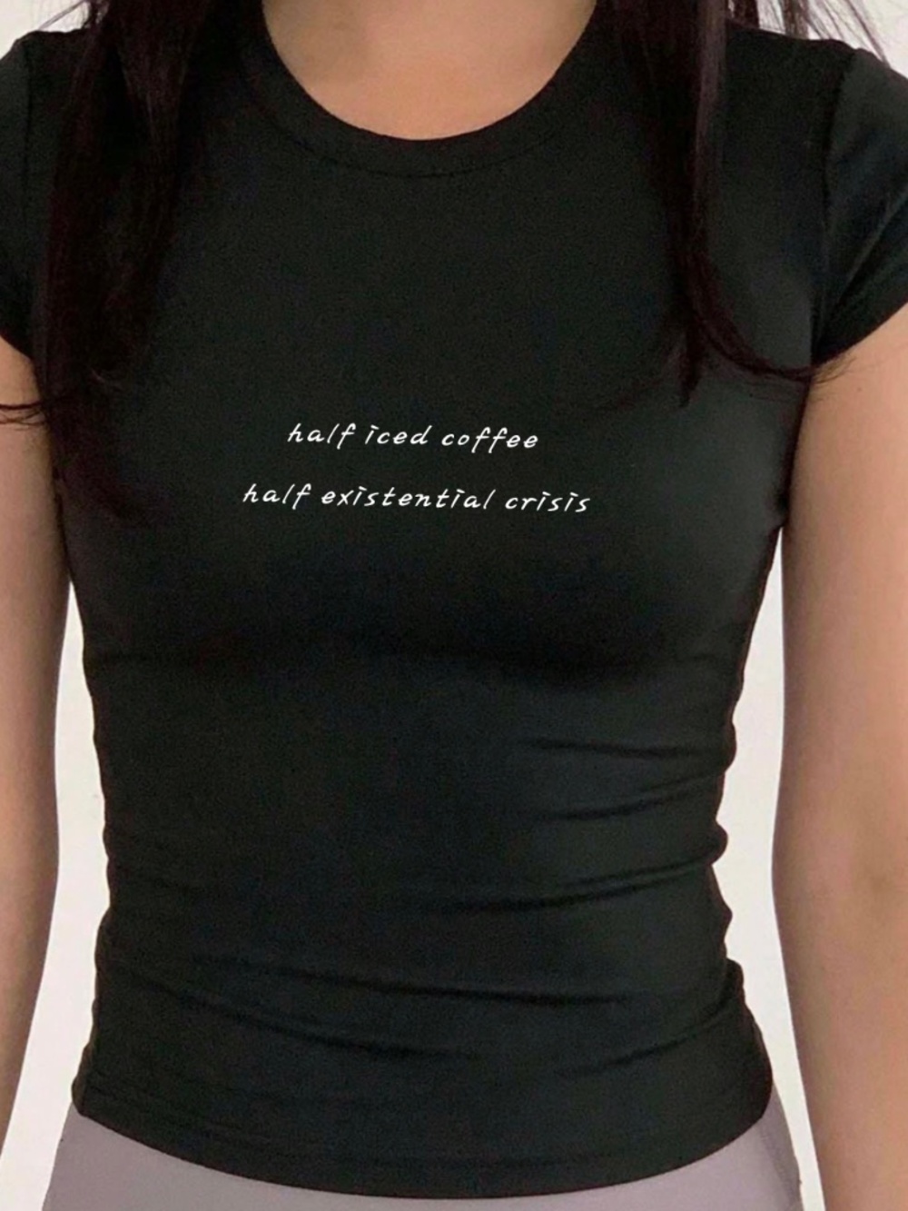 "I support women's rights and wrongs" Black Baby Tee Shirt